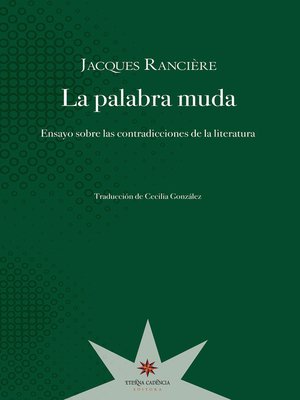 cover image of La palabra muda